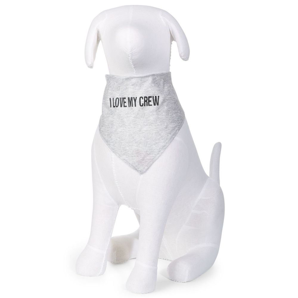 Family Pajamas Pet Matching I Love My Crew Pajamas Bandana,Large/X-Large